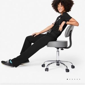 Black Women's Scrub Set